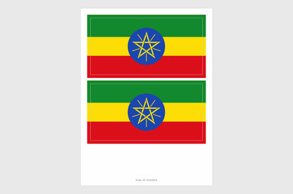 Ethiopia Flag Stickers