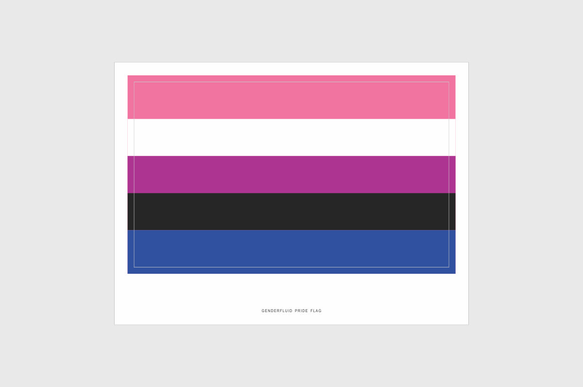 Genderfluid Flag Stickers