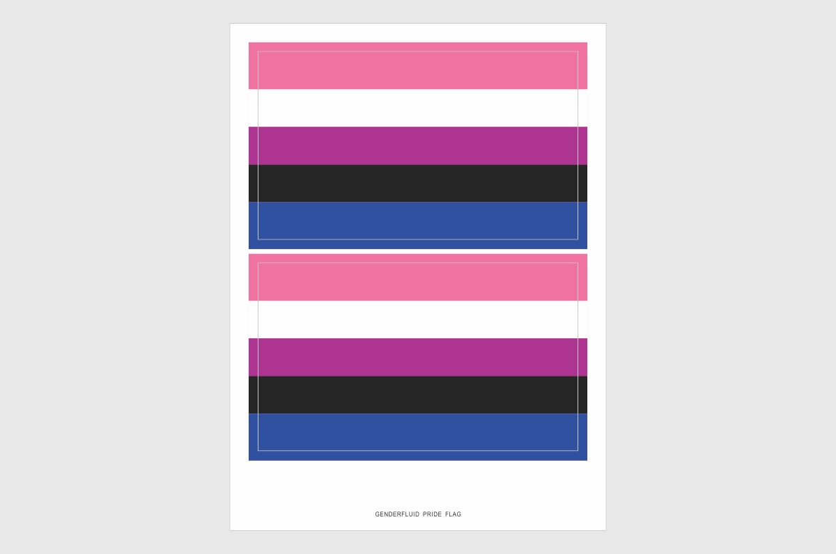 Genderfluid Flag Stickers