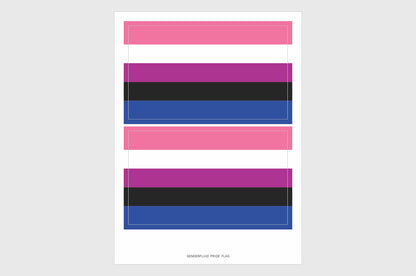 Genderfluid Flag Stickers