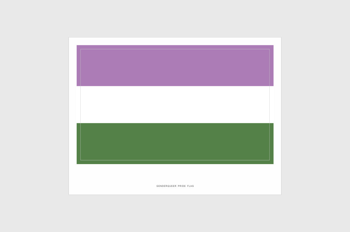 Genderqueer Flag Stickers