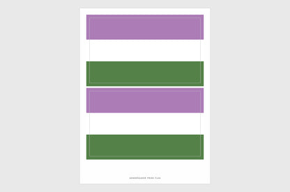 Genderqueer Flag Stickers