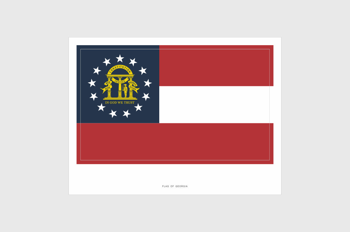 Georgia Flag Stickers