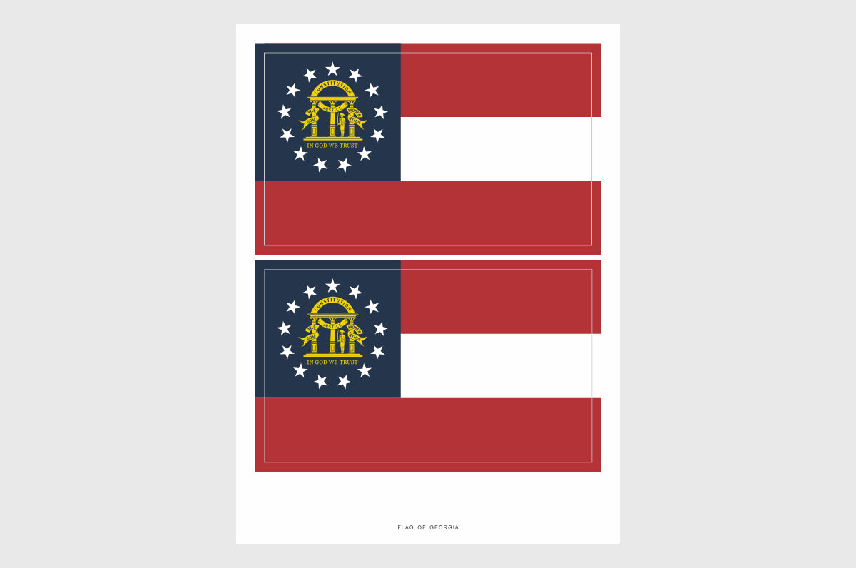 Georgia Flag Stickers