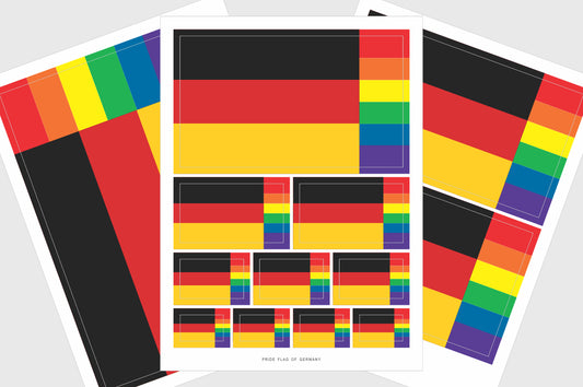 Germany LGBTQ Pride Flag Stickers