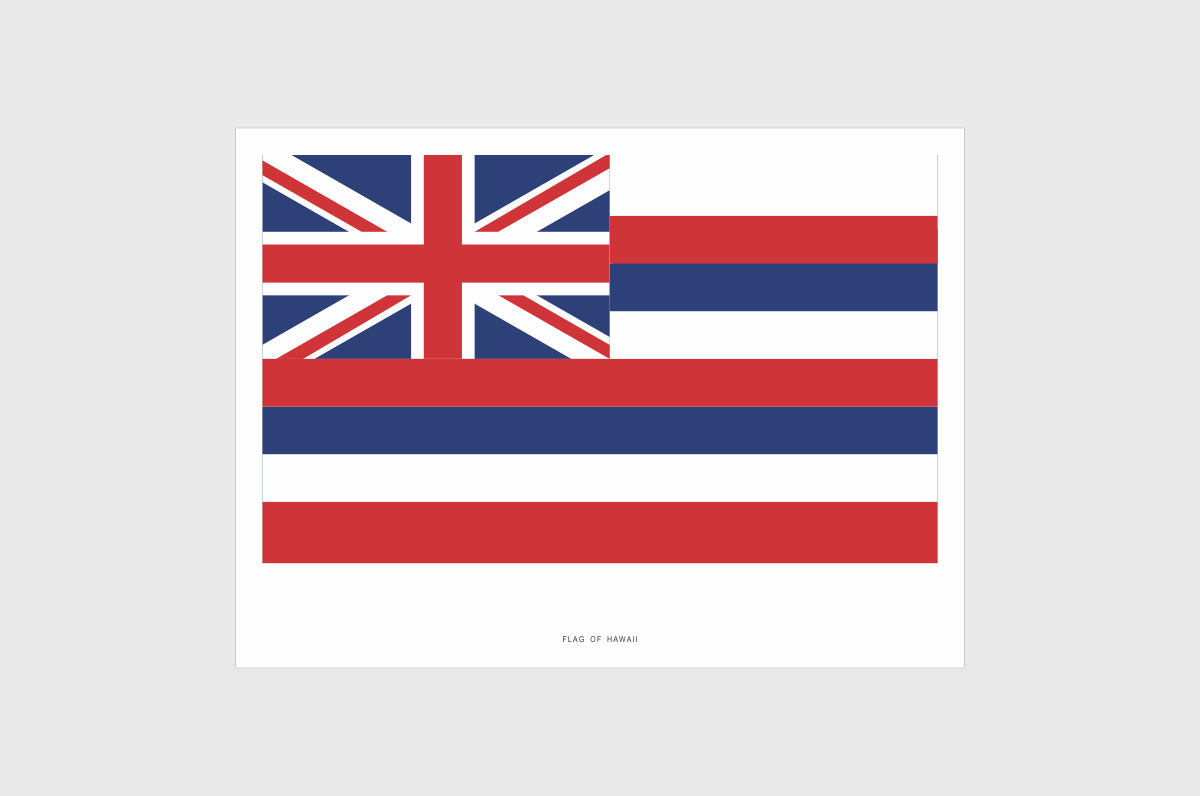 Hawaii Flag Stickers