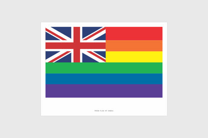 Hawaii LGBTQ Pride Flag Stickers