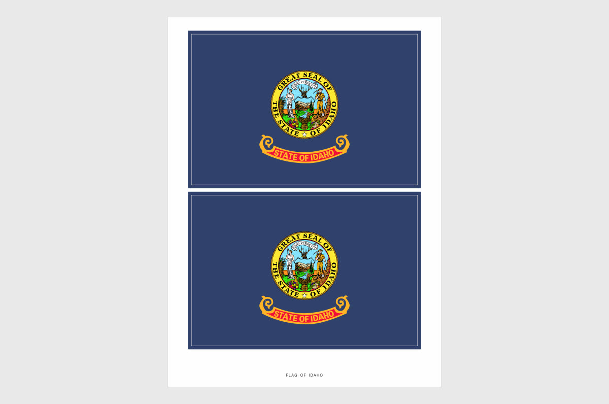 Idaho Flag Stickers