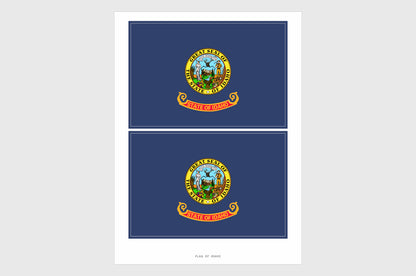 Idaho Flag Stickers