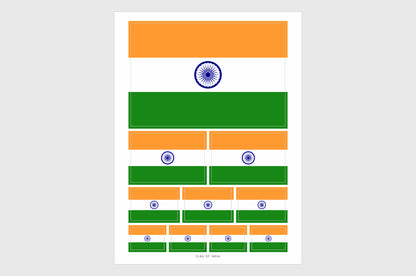 India Flag Stickers