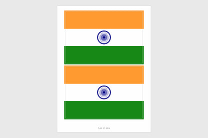 India Flag Stickers