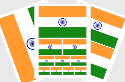 India Flag Stickers