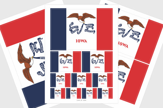 Iowa Flag Stickers