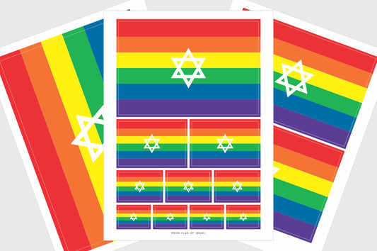 Israel LGBTQ Pride Flag Stickers