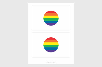 Japan LGBTQ Pride Flag Stickers