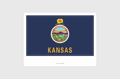 Kansas Flag Stickers