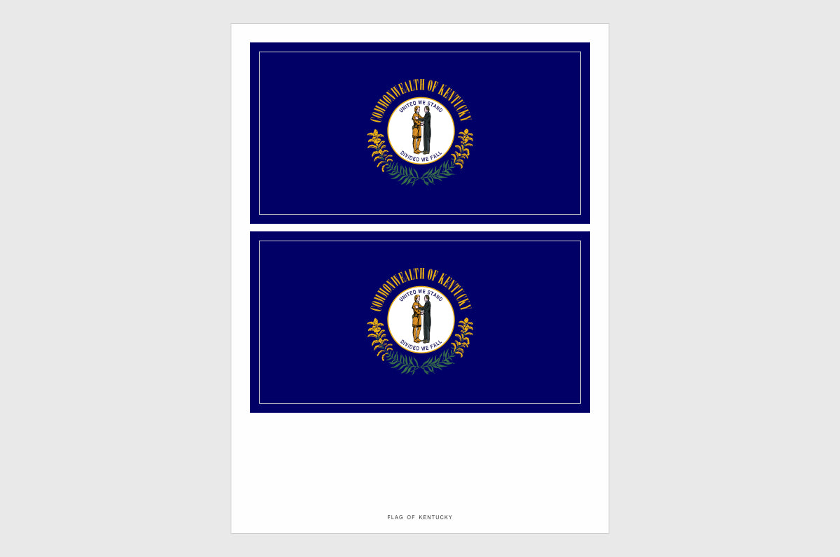 Kentucky Flag Stickers