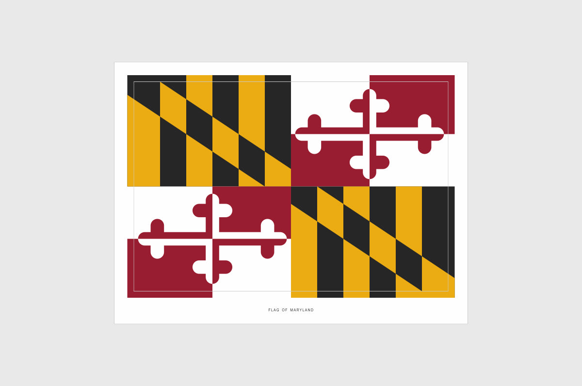 Maryland Flag Stickers