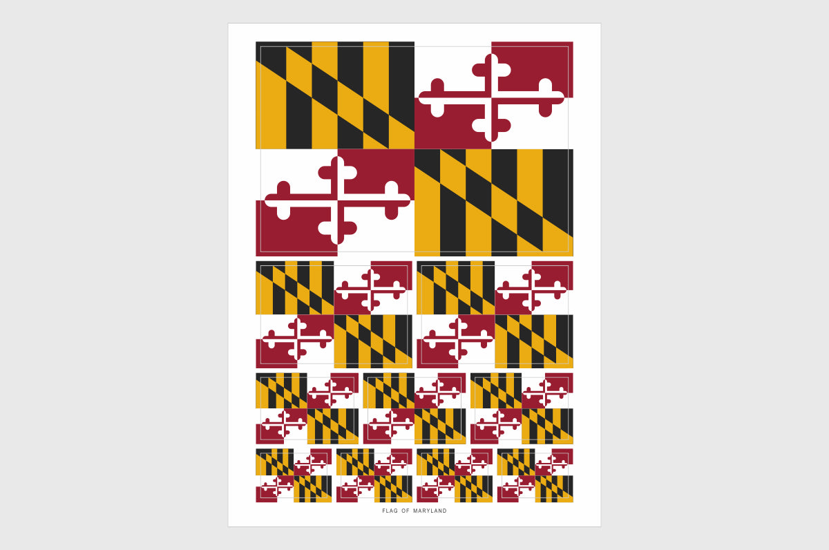 Maryland Flag Stickers