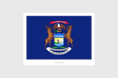 Michigan Flag Stickers