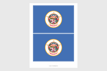 Minnesota Flag Stickers