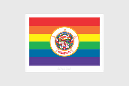 Minnesota LGBTQ Pride Flag Stickers