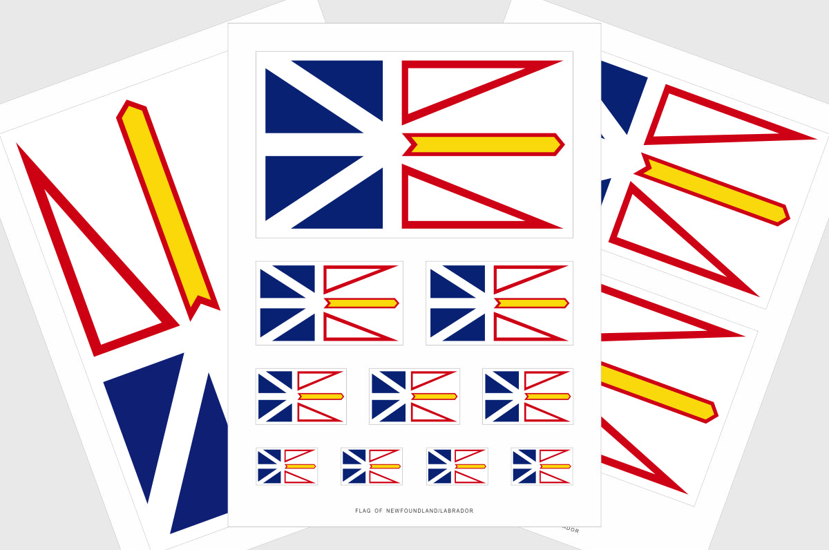 Newfoundland & Labrador Flag Stickers