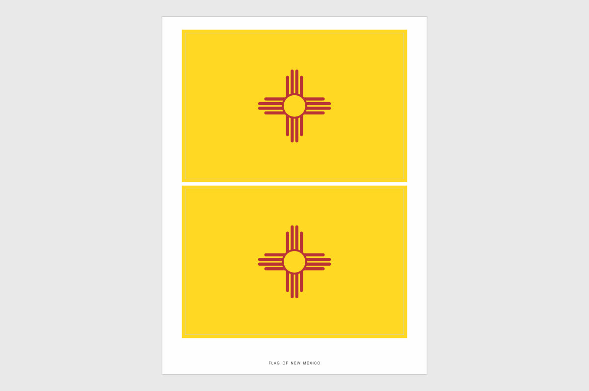 New Mexico Flag Stickers