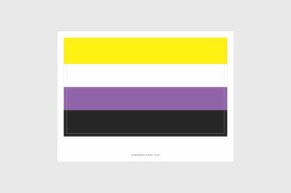 Non Binary Pride Flag Stickers