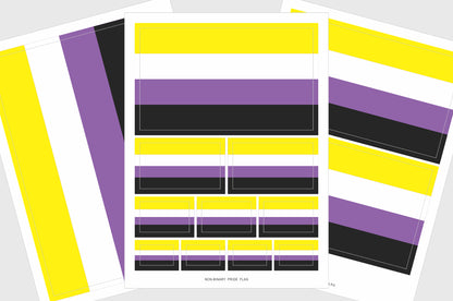 Non Binary Pride Flag Stickers