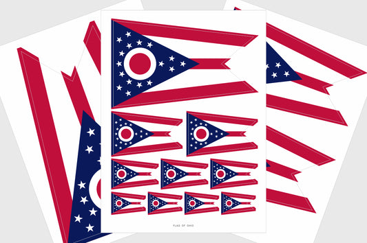 Ohio Flag Stickers