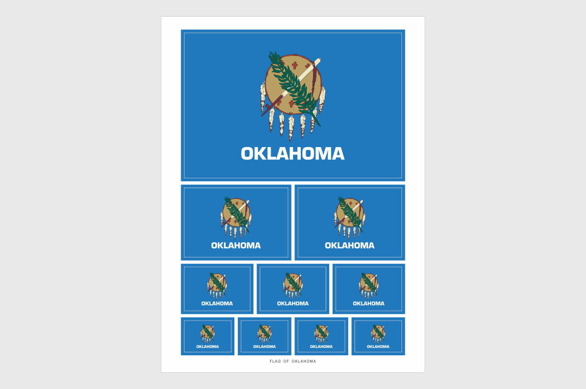 Oklahoma Flag Stickers