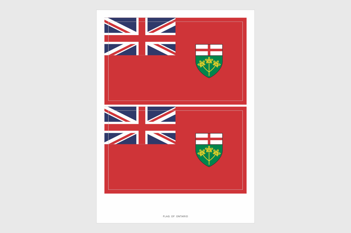 Ontario Flag Stickers