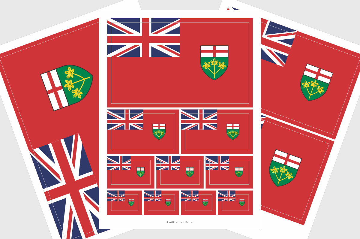 Ontario Flag Stickers