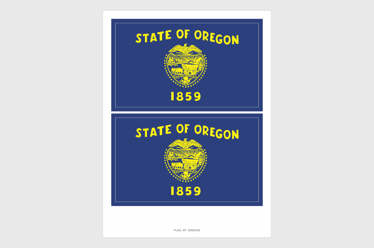 Oregon Flag Stickers