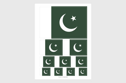 Pakistan Flag Stickers