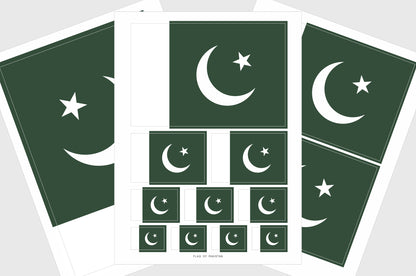 Pakistan Flag Stickers