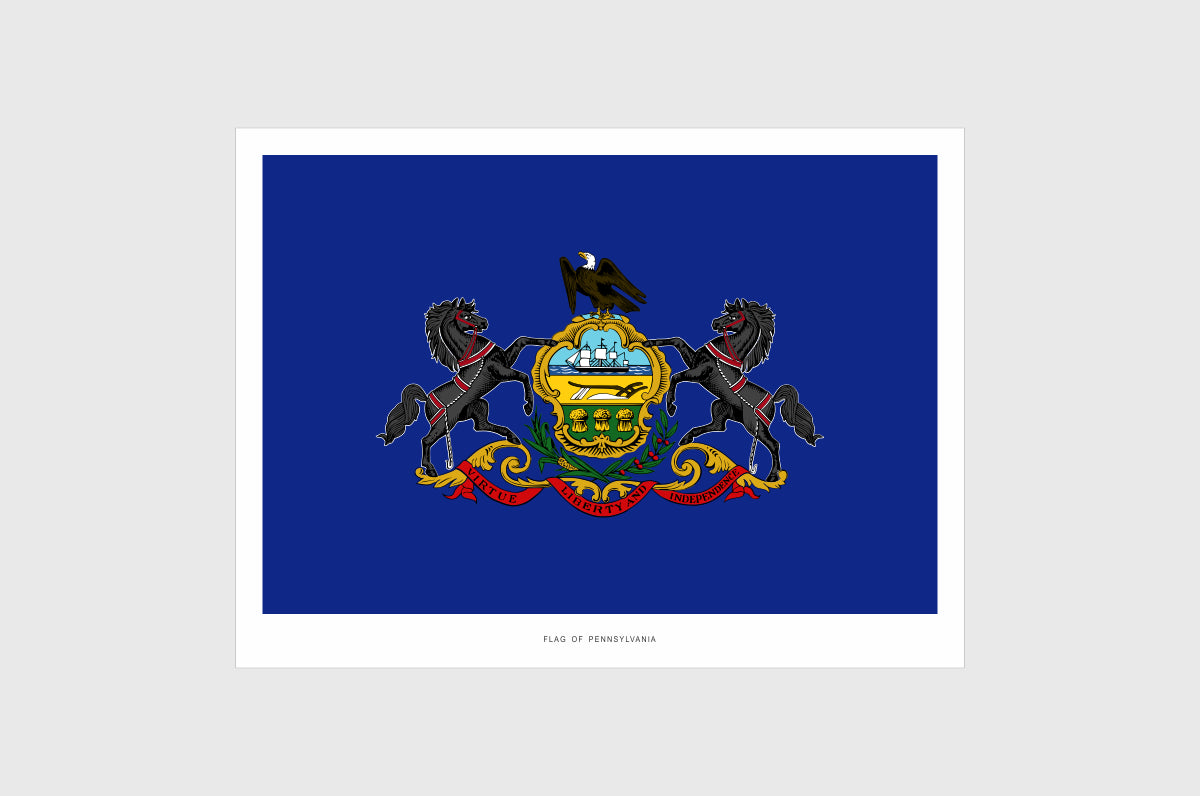 Pennsylvania Flag Stickers