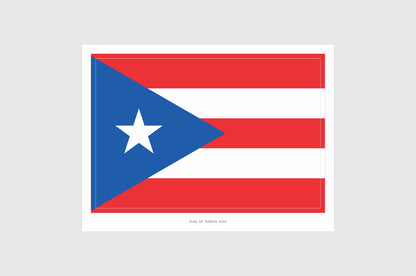 Puerto Rico Flag Stickers