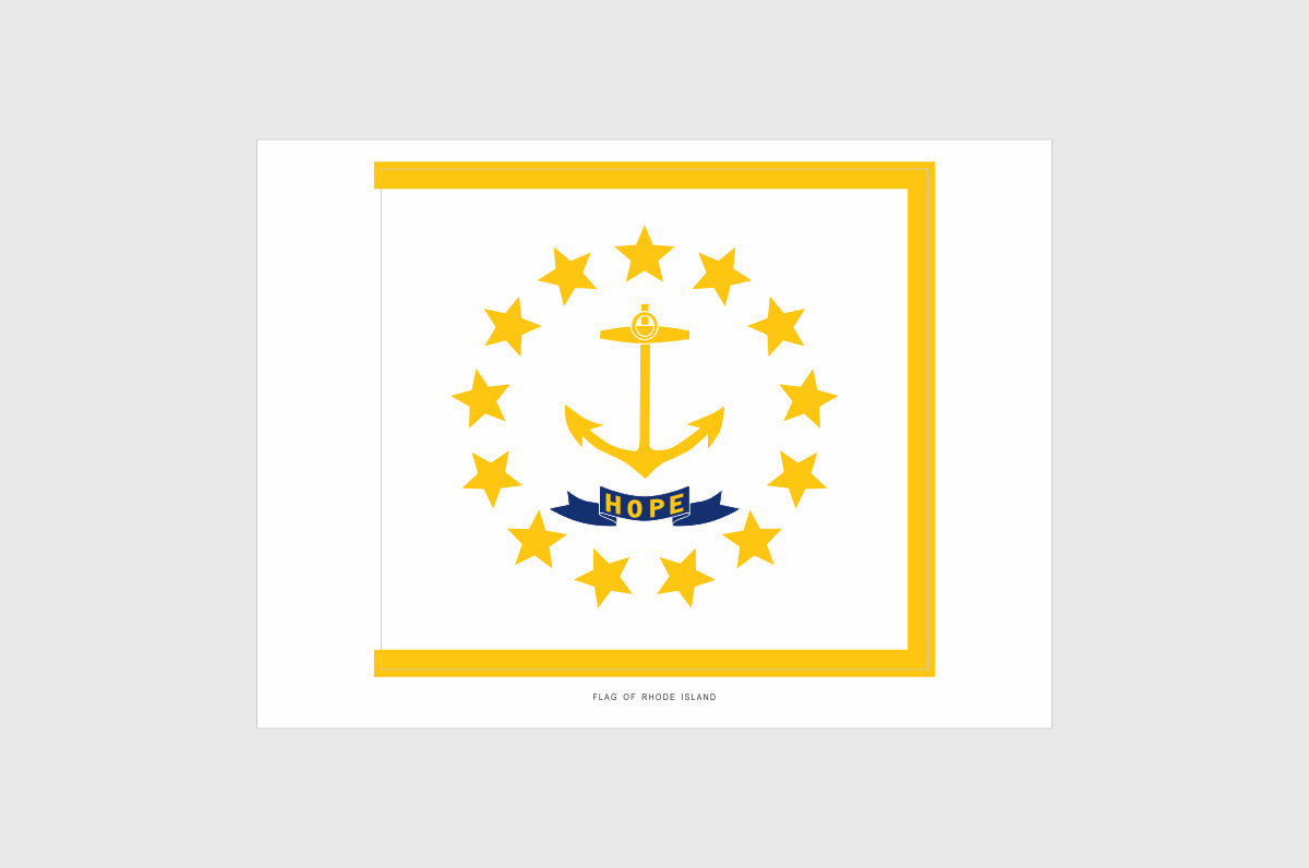 Rhode Island Flag Stickers