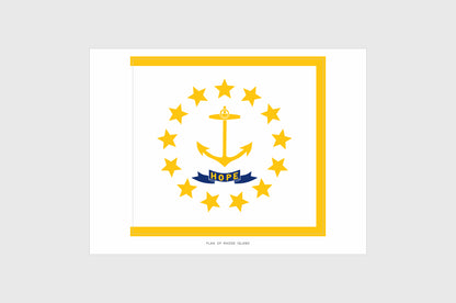 Rhode Island Flag Stickers