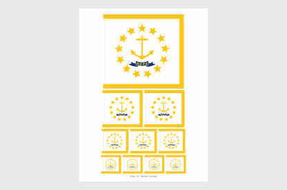 Rhode Island Flag Stickers