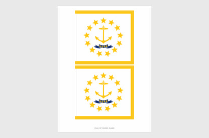 Rhode Island Flag Stickers