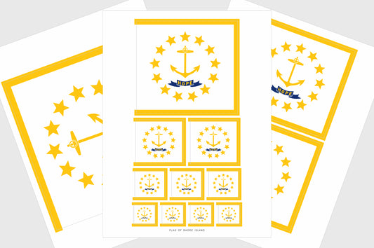 Rhode Island Flag Stickers