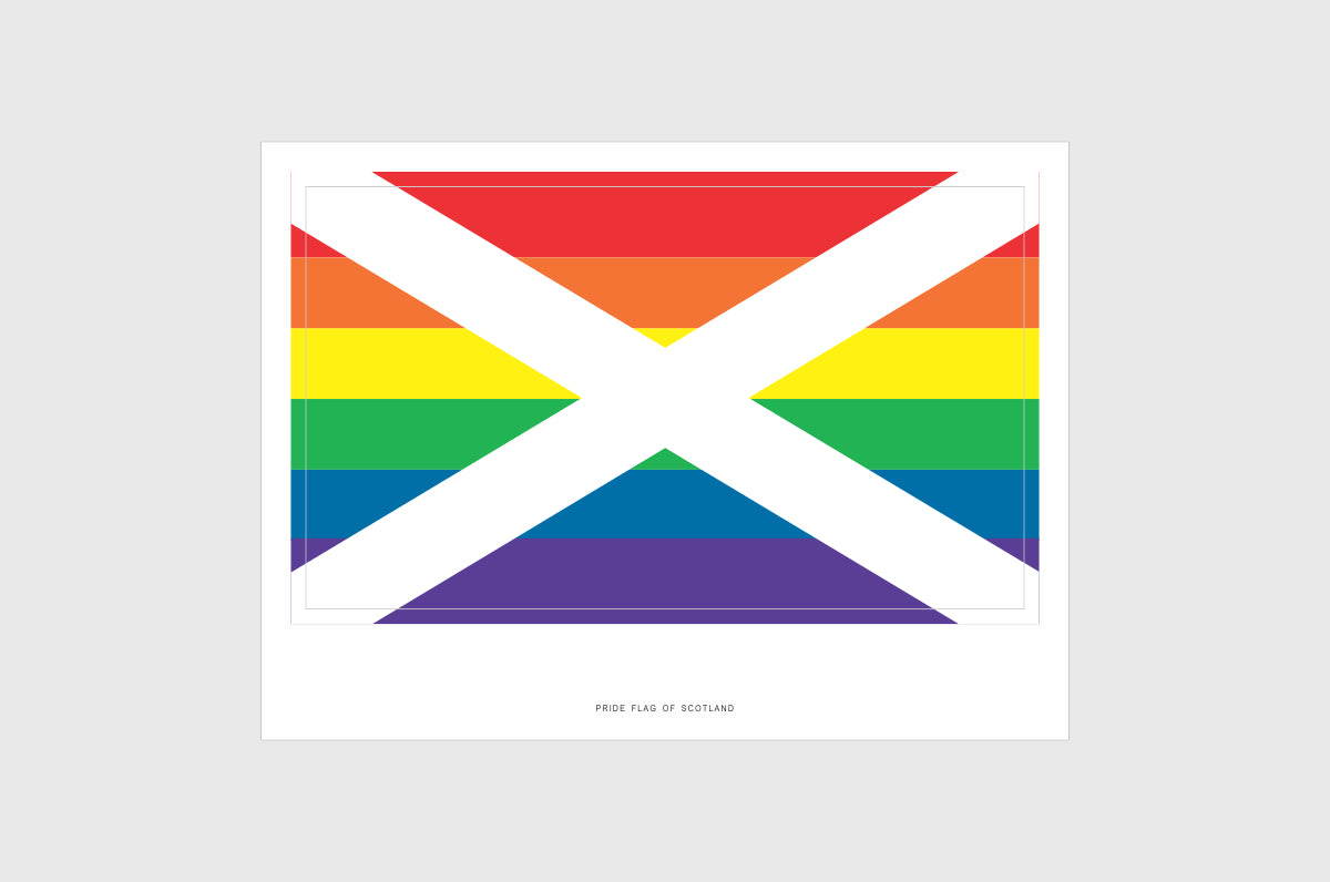 Scotland LGBTQ Pride Flag Stickers