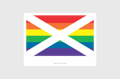 Scotland LGBTQ Pride Flag Stickers