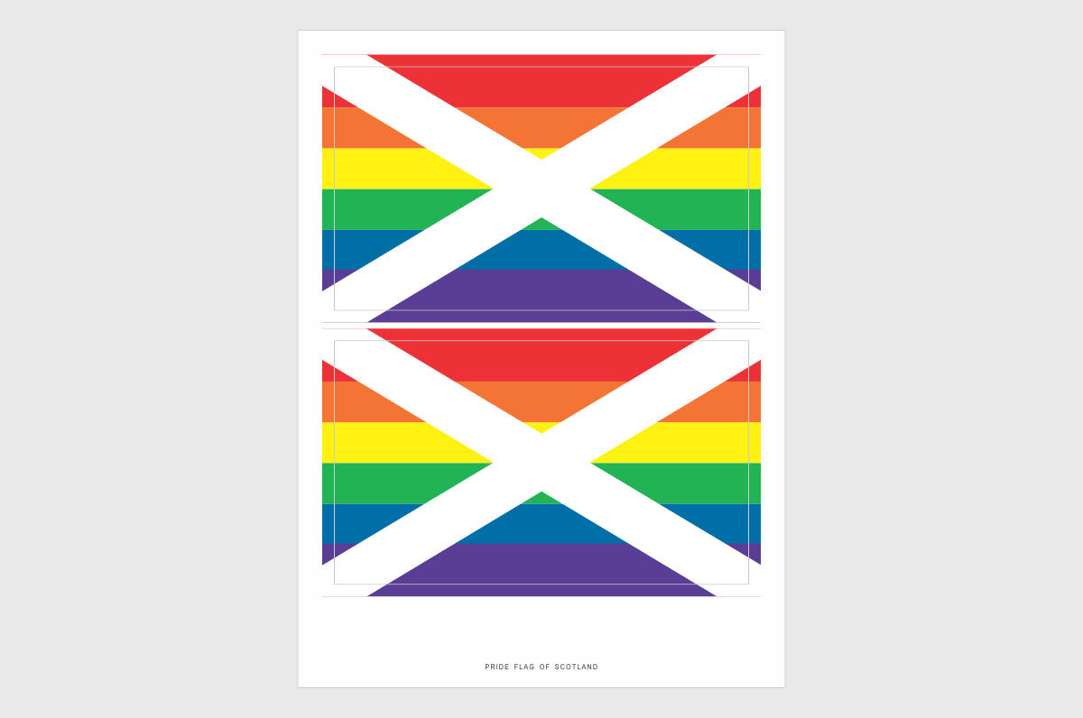 Scotland LGBTQ Pride Flag Stickers