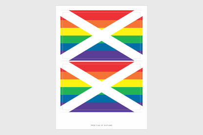 Scotland LGBTQ Pride Flag Stickers