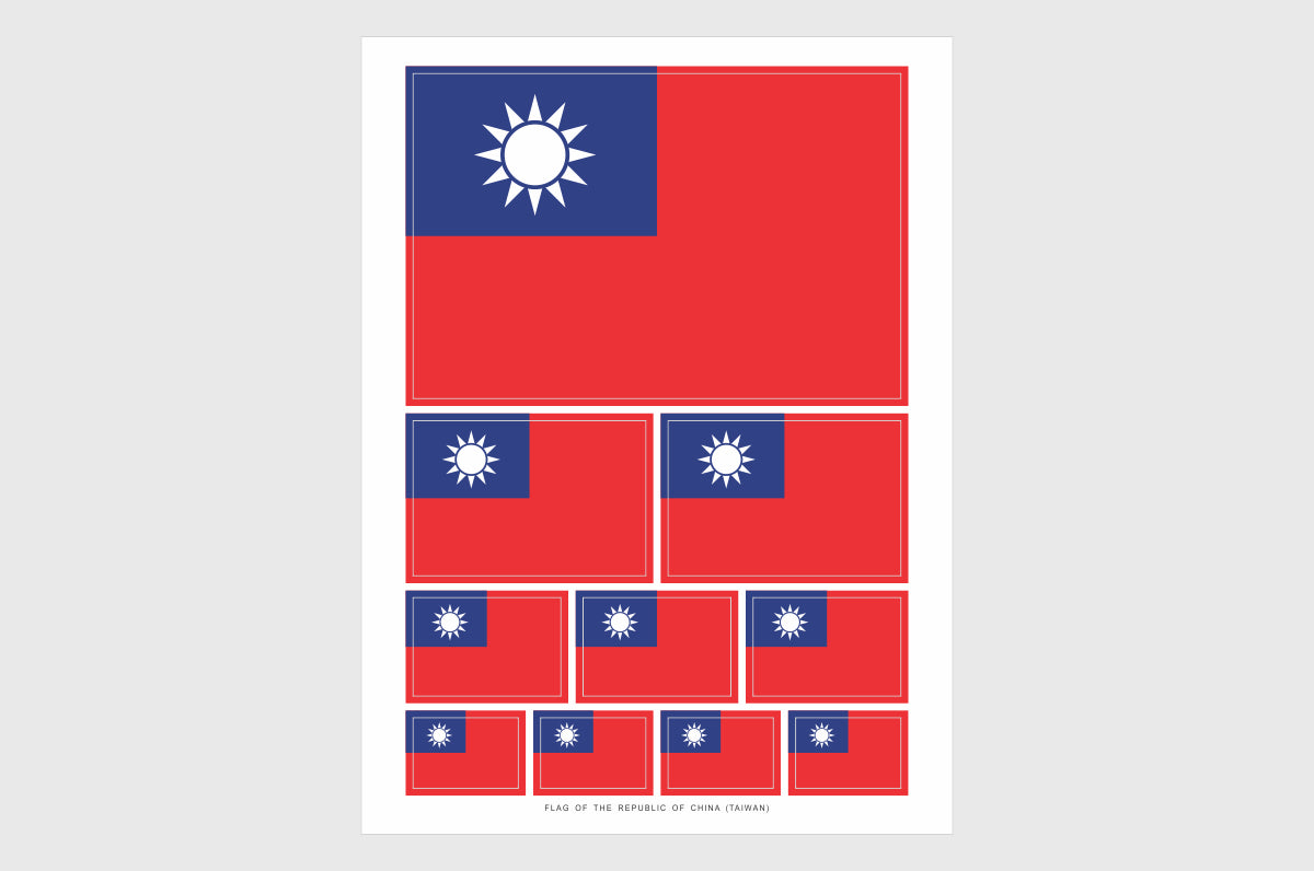 Taiwan Flag Stickers