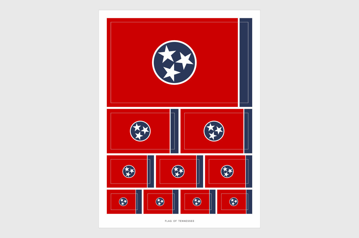 Tennessee Flag Stickers